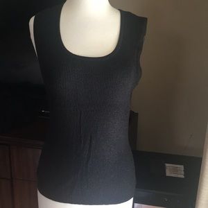 Finity Black shimmery tank top